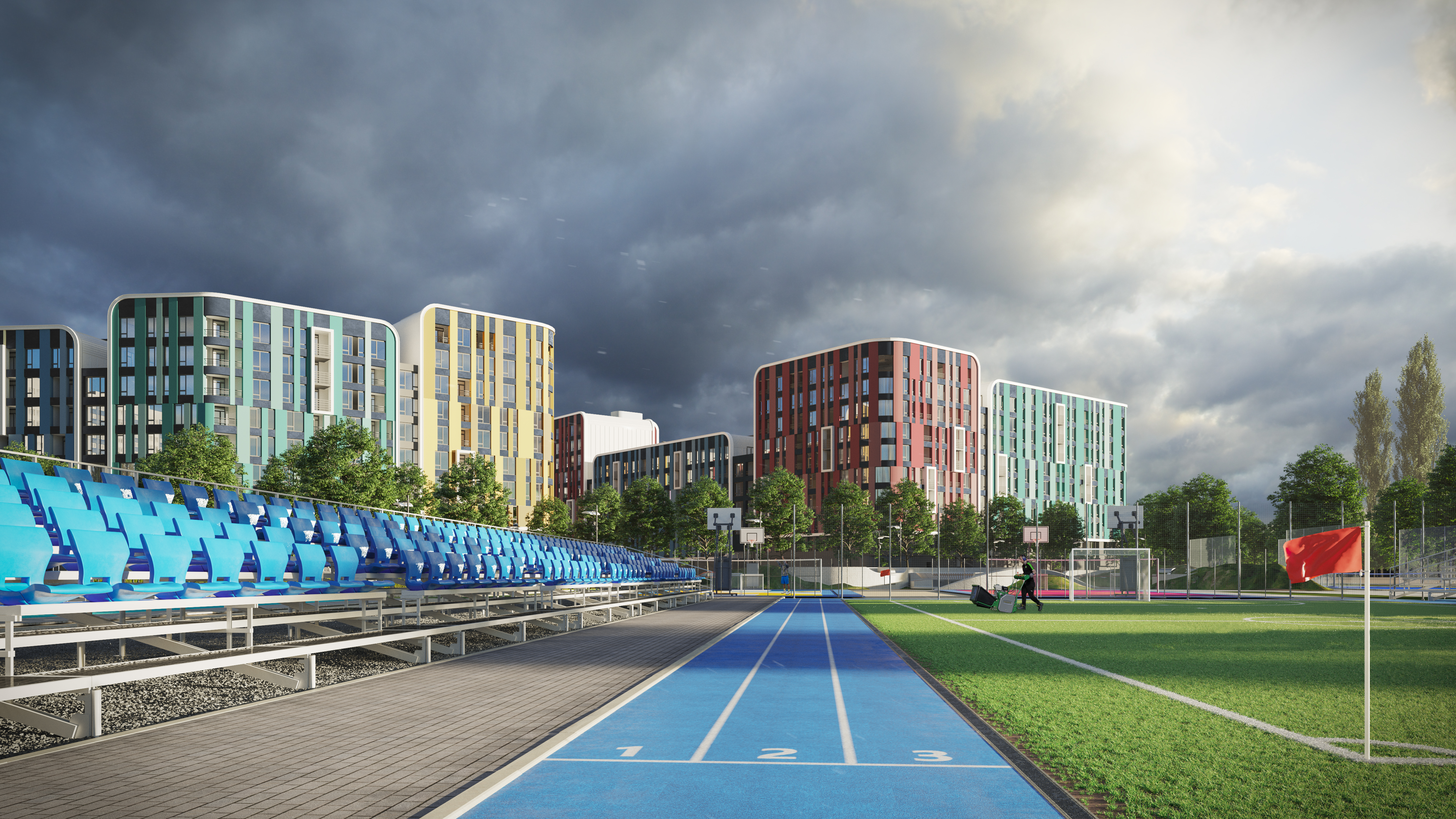KAN is actively developing the Academy of Sports A+ at Respublika residential complex