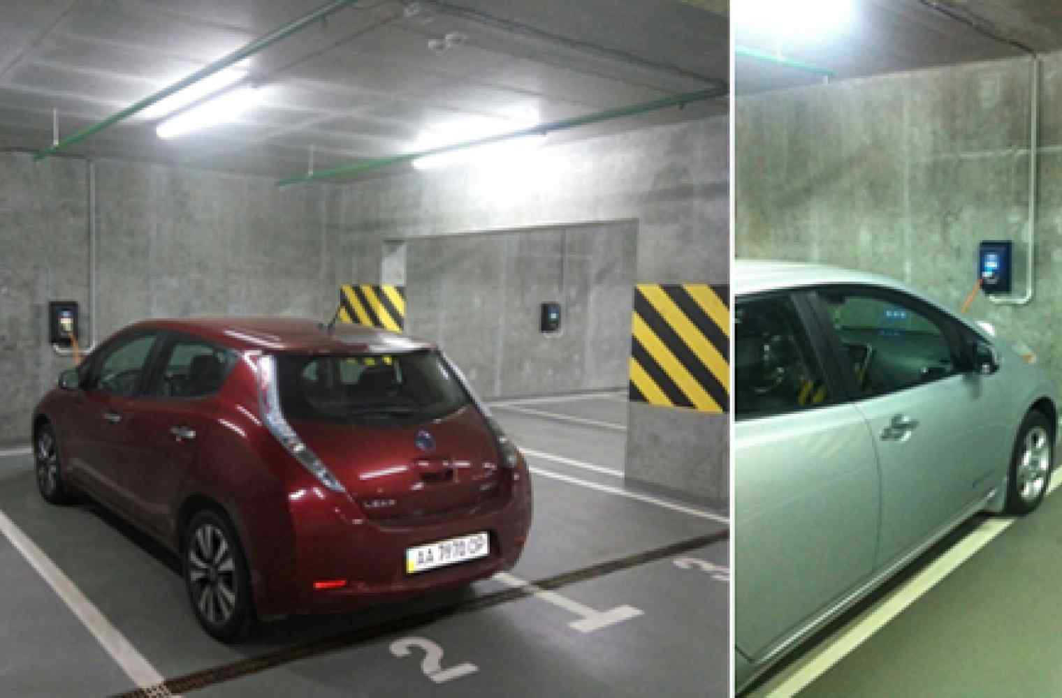 The IQ Business Center installed charging stations for electric vehicles