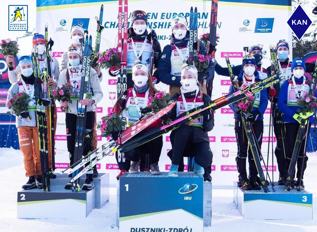 Сборная Украины стала бронзовым призером в чемпионате Европы по биатлону