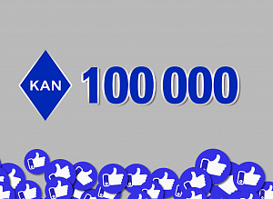 100 000 шанувальників на фейсбуці у KAN
