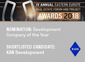 KAN Development попала в short-list лучших компаний по версии EE Real Estate Awards 2018